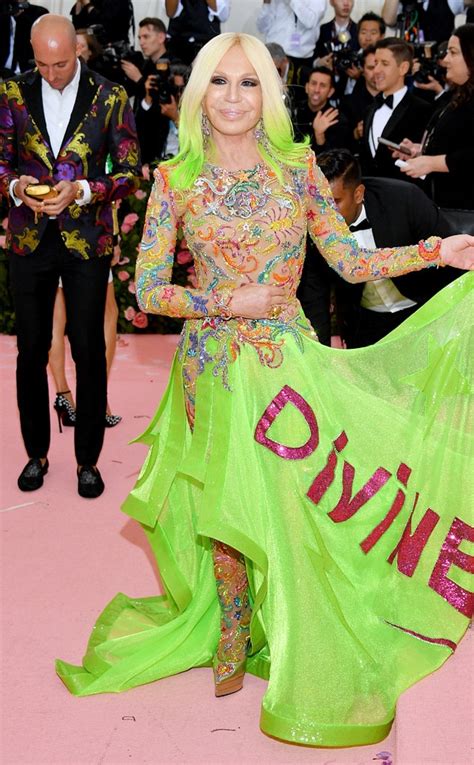 donatella versace red carpet met|versace met gala dresses.